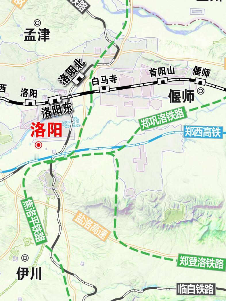 郑登洛和郑巩洛轨道线果然在这里交汇！近日，随着陇海铁路郑州至太要段改造工程环评