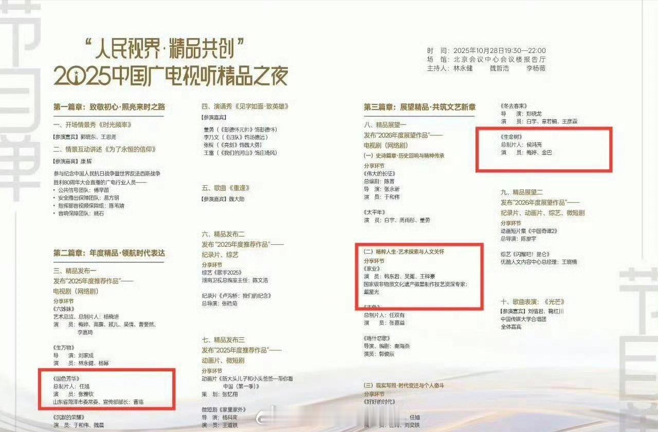 广电电视视听大会，杨紫三部剧上榜这个含金量👍🏻​​​