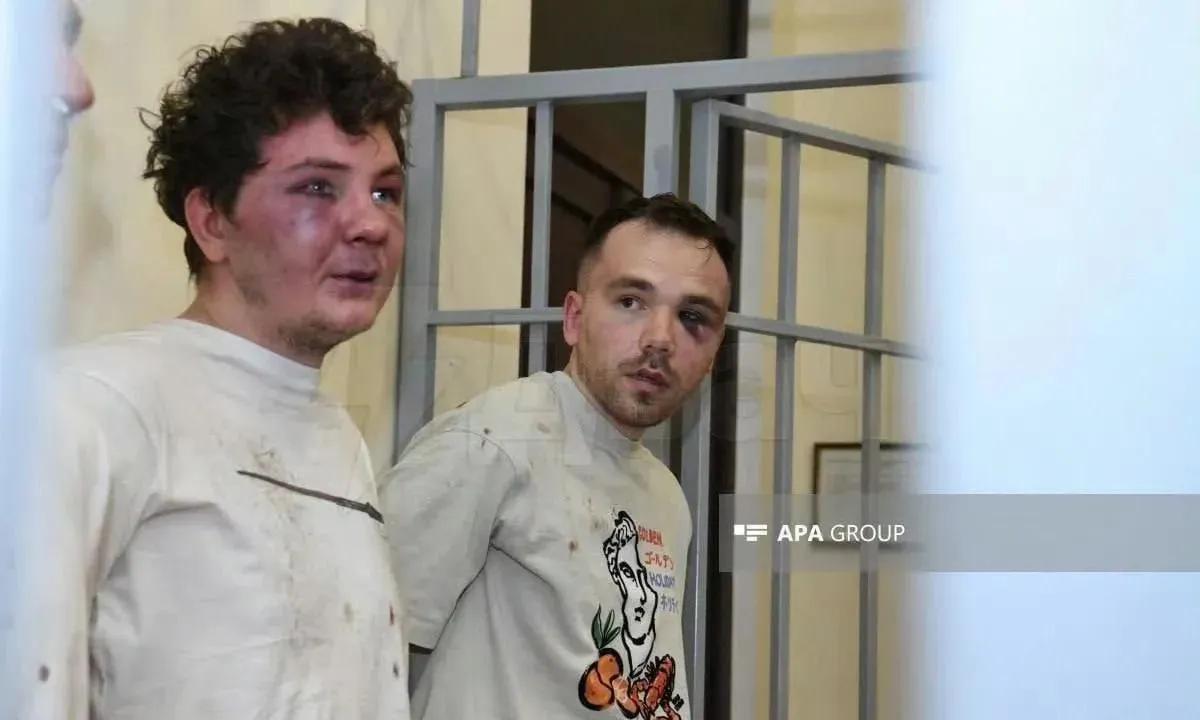 被阿塞拜疆当局抓捕的俄罗斯联邦特工人员，一个个被打的鼻青脸肿。这是多大的仇恨啊！