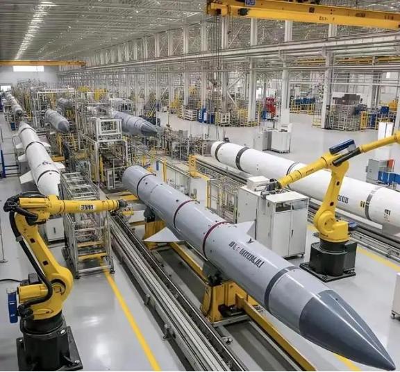 伤害性很大，侮辱性更强，中国罕见地公开了PL-15导弹的全自动生产线，号称一天的