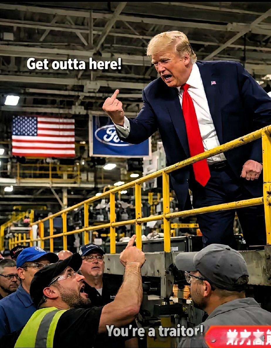 指着总统鼻子骂“叛徒”，这胆色，绝了！密歇根那个叫萨博拉的福特工人，算是给全