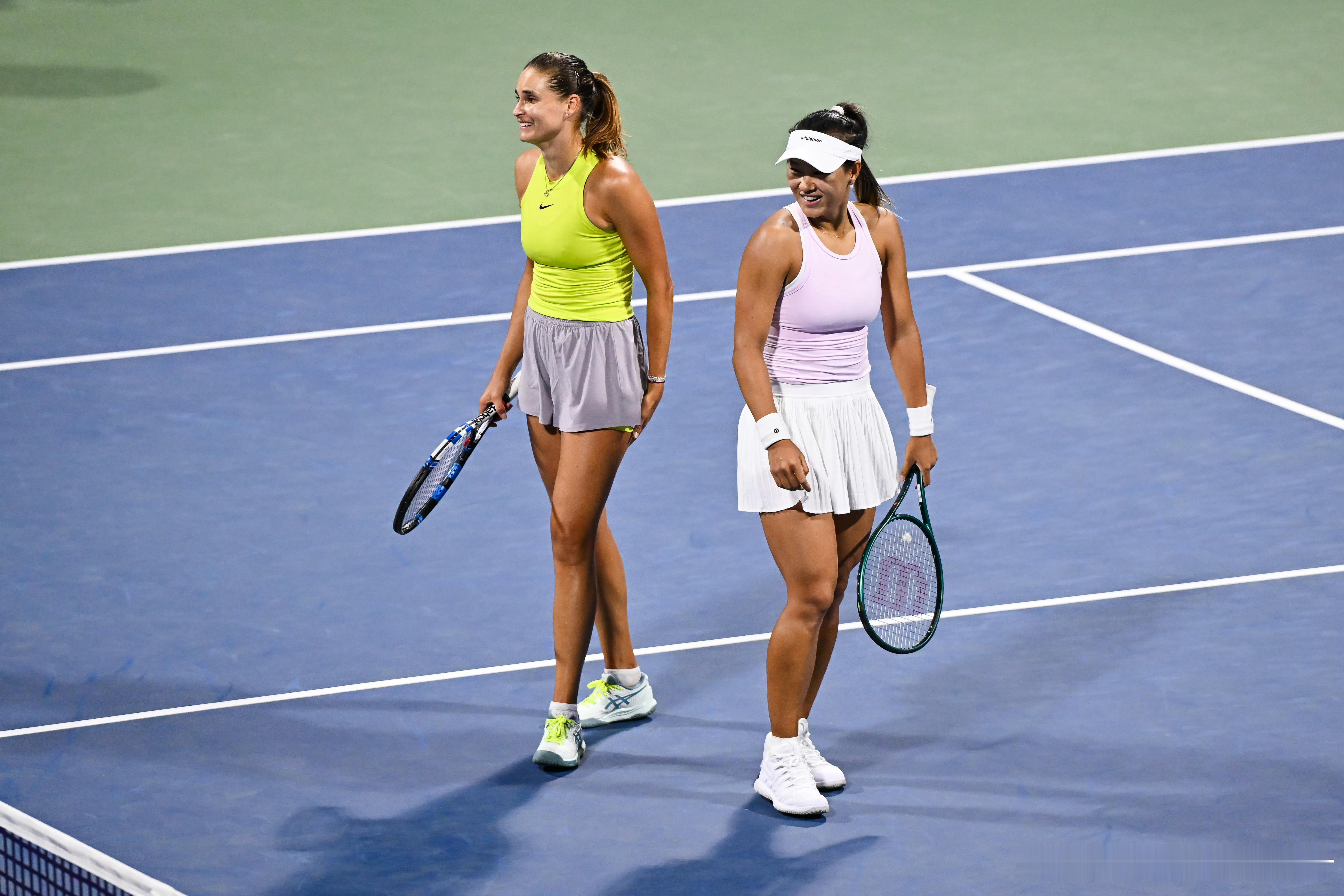 郭涵煜组合晋级辛辛那提4强🔵WTA1000辛辛那提女双1/4决赛由于🇨🇿