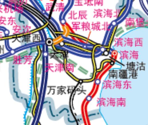 一座中间站，硬生生掰弯国家级高铁干线京沪二线津潍段原本线路笔直，滨海东站直通河