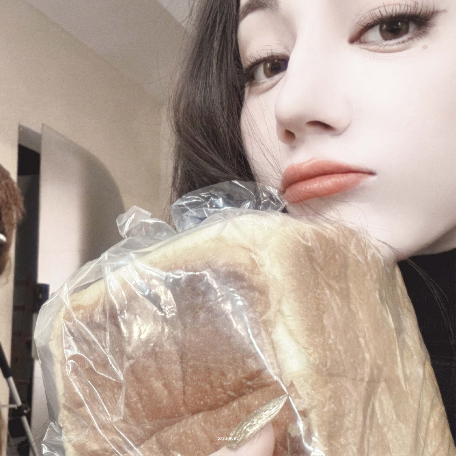 她是我的面包脑袋🍞🤎梅尼耶女友与迪丽热巴合照