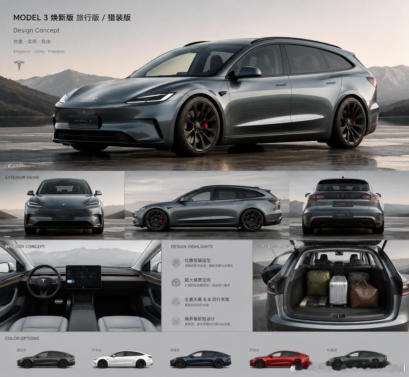 ModelY都L了Model3不T一个吗YL这么成功，3T旅行版也一定会爆卖
