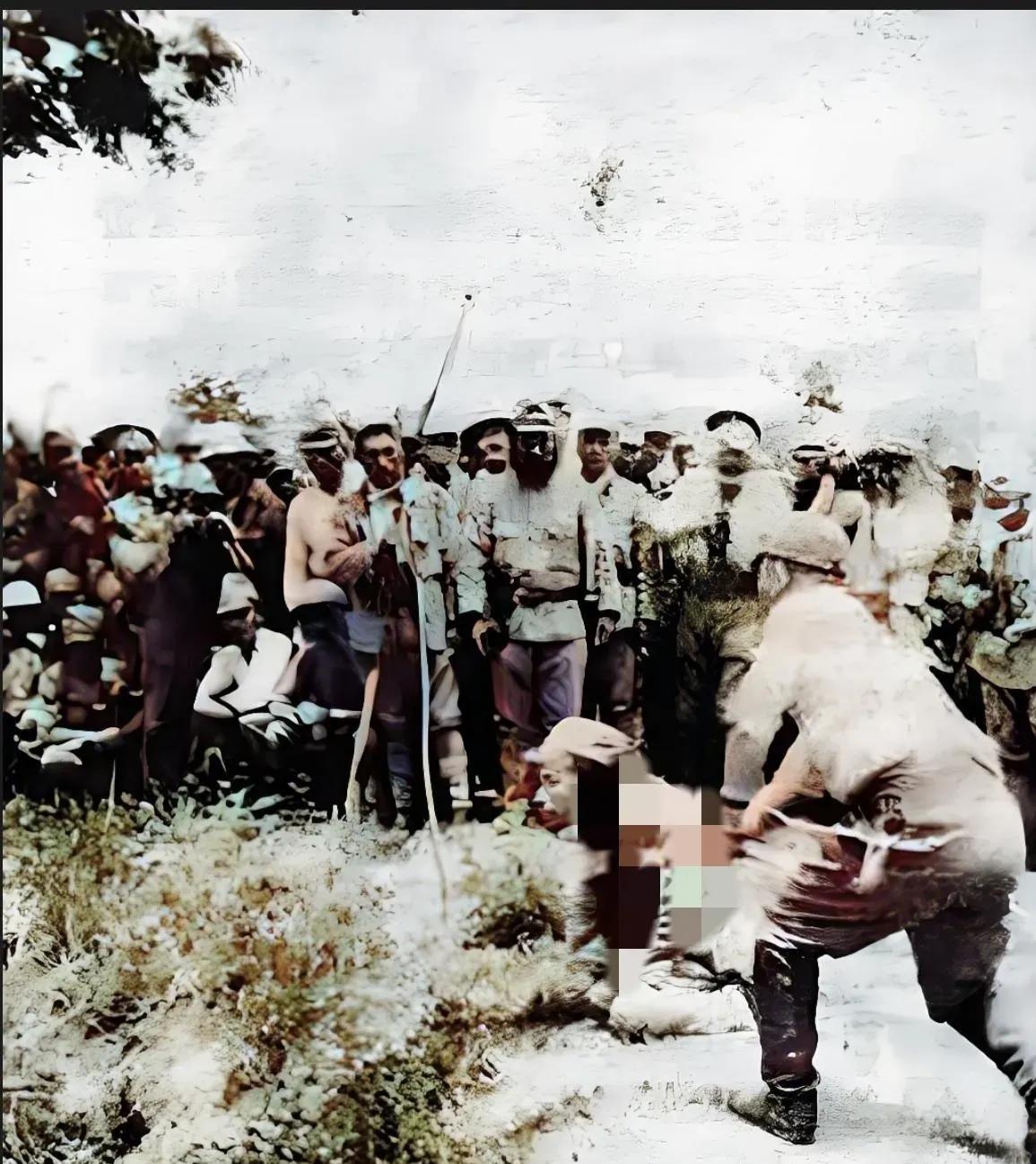 1937年12月13日，南京沦陷，那是一段惨绝人寰的历史。照片里被俘军人被日军军