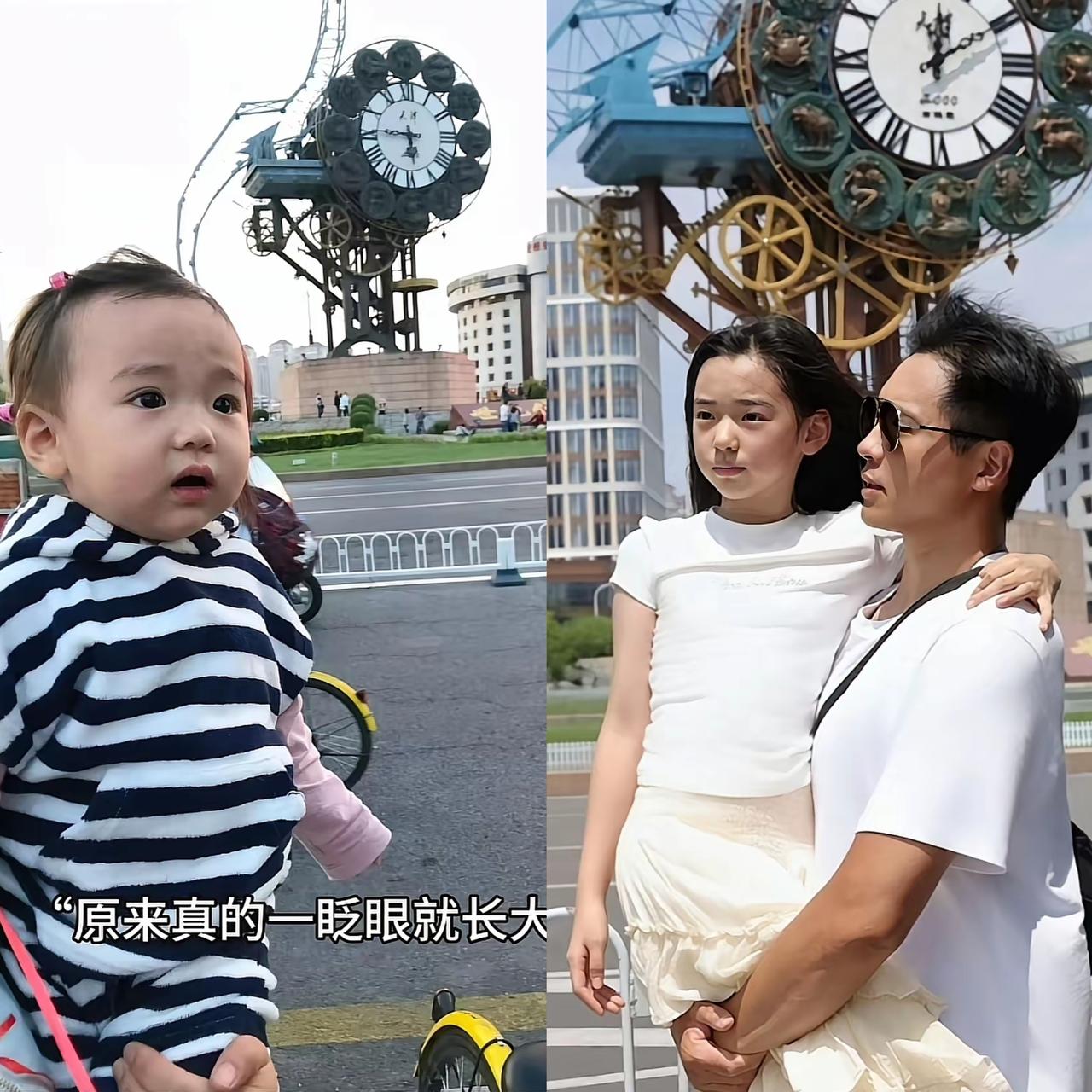 很不明白，为什么多年以后还没有多年以前好看了呢？董璇女儿小酒窝和爸爸高云翔在同