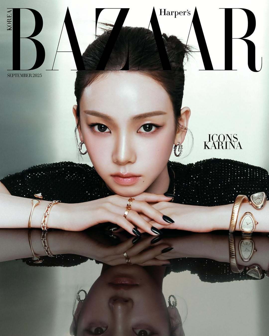 收获金9的女星盘点柳智敏Harper’sBazaar芭莎9月刊宝格丽金智秀