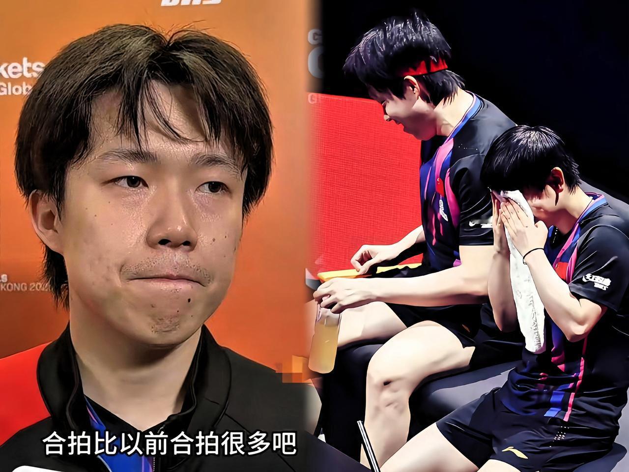 头哥聊到和莎莎的混双配合，觉得现在打起来是越来越合拍了！他说以前莎莎实力突
