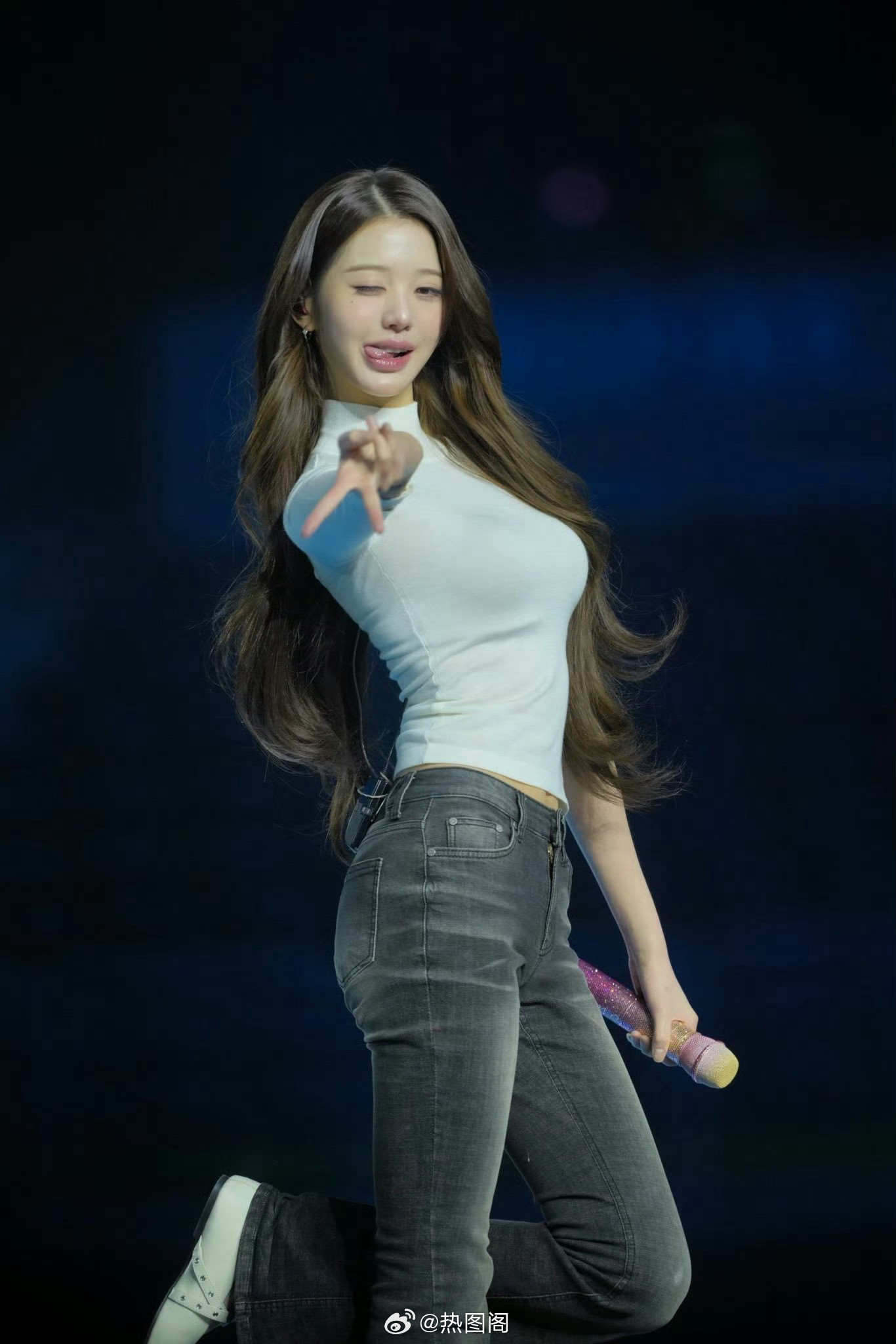 张元英穿搭基础身材就不基础宫脇咲良取关张元英热图阁公众号