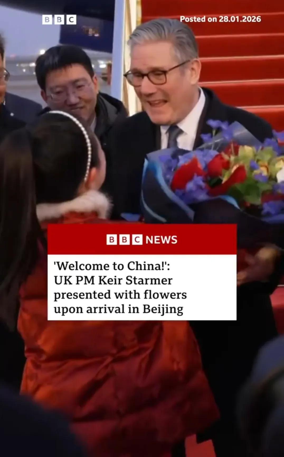 英国首相斯塔默来华访问，这是时隔8年之后英国首相首次访华。之前的加拿大总理卡尼访