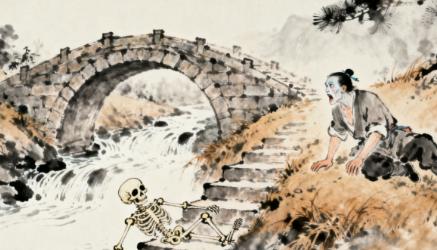 清康熙年间，常熟县有个叫孙君寿的年轻人，生性顽劣不信鬼神。某个清明午后，他在乱坟