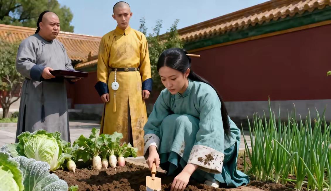 雍正晚年，一宫女从不打扮，每日只在御花园种菜，雍正却对弘历说：“等你登基，第一个
