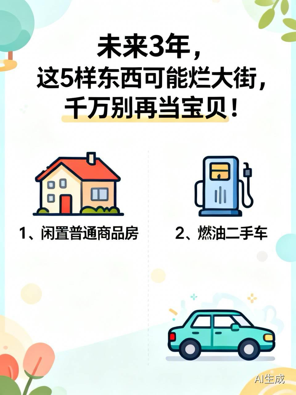 未来3年，这5样东西可能烂大街，千万别再当宝贝！1、闲置普通商品房。随着人口向