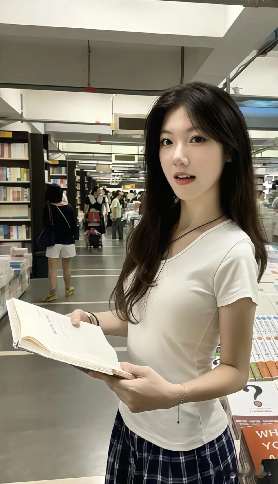 在书香四溢的图书馆里，静享阅读的美好时光。