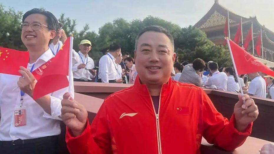 中国体坛5位主席，受邀参加9·3大阅兵[玫瑰]1，王励勤（现任中国乒乓球协会