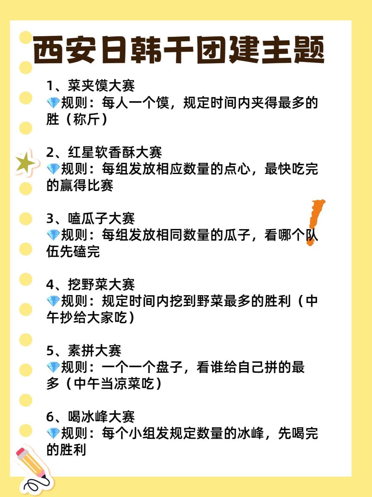 西安人的日韩干团建，你要参加吗？最近菜夹馍大赛火热，我打算给大家出个日...