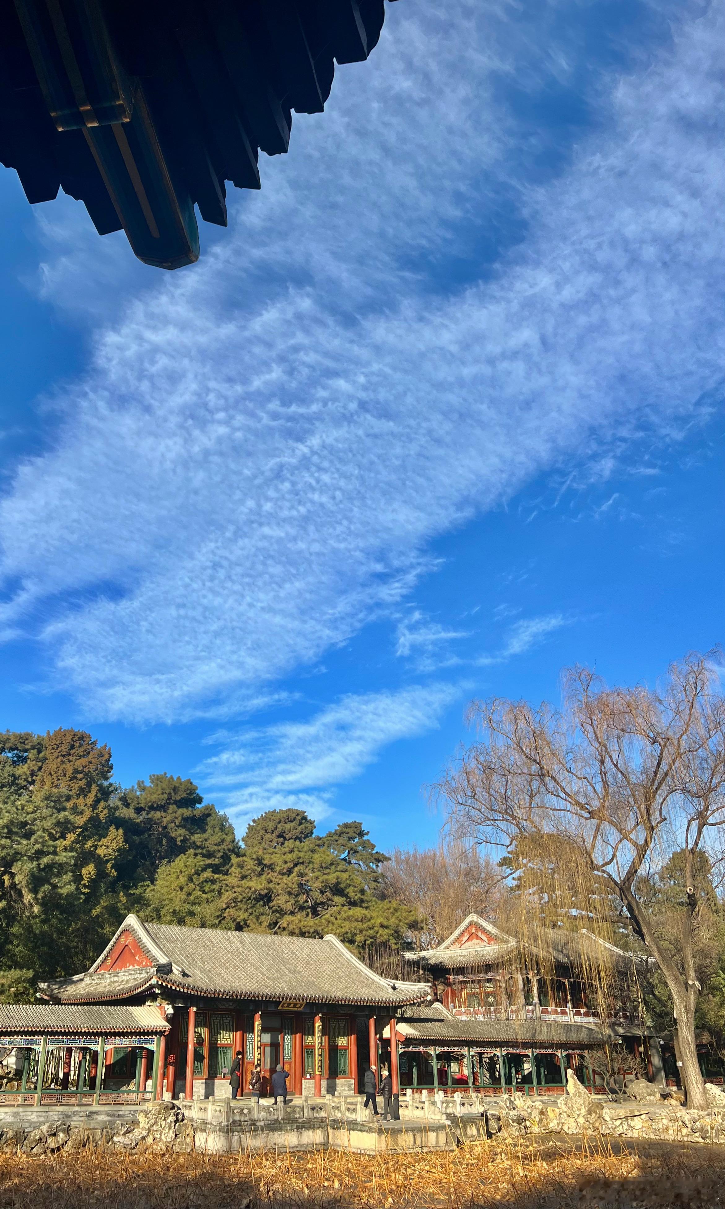 颐和园谐趣园冬日美景摄影