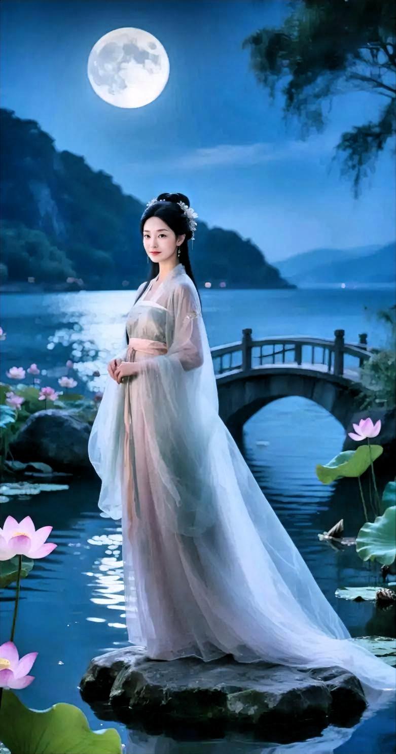 上联：枫岭云亭唱晚情下联：荷塘月舟舞夜景赏析：上联枫岭云亭交待了秋天，我用荷