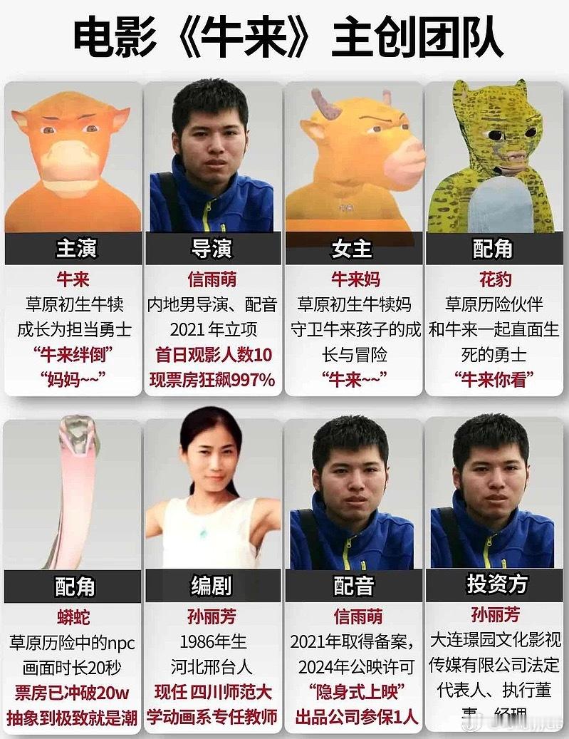 牛来这电影背后的故事其实挺励志也挺暖心的真心建议可以拍成电影