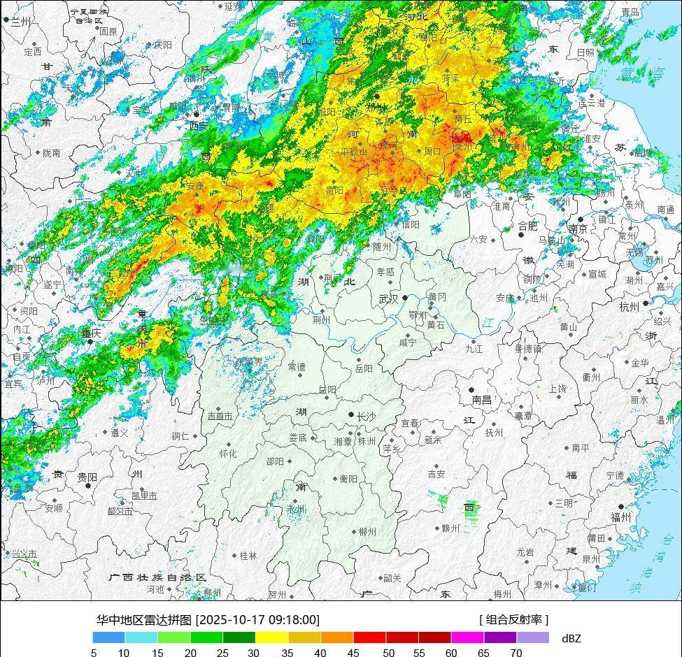 昨夜今晨秋雨带进入“最后疯狂”，雨带大范围笼罩西北华北西南华中多地，尤其是四川河