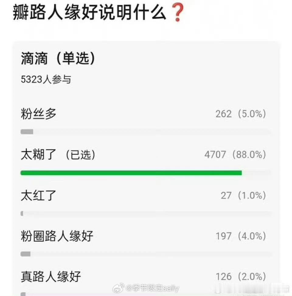 糊=路人缘好吗？