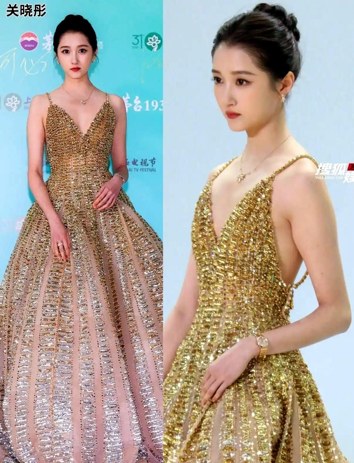 白玉兰奖盛典：杨紫斩获最佳女主感动流泪，杨幂绿裙亮眼，关晓彤造型获赞