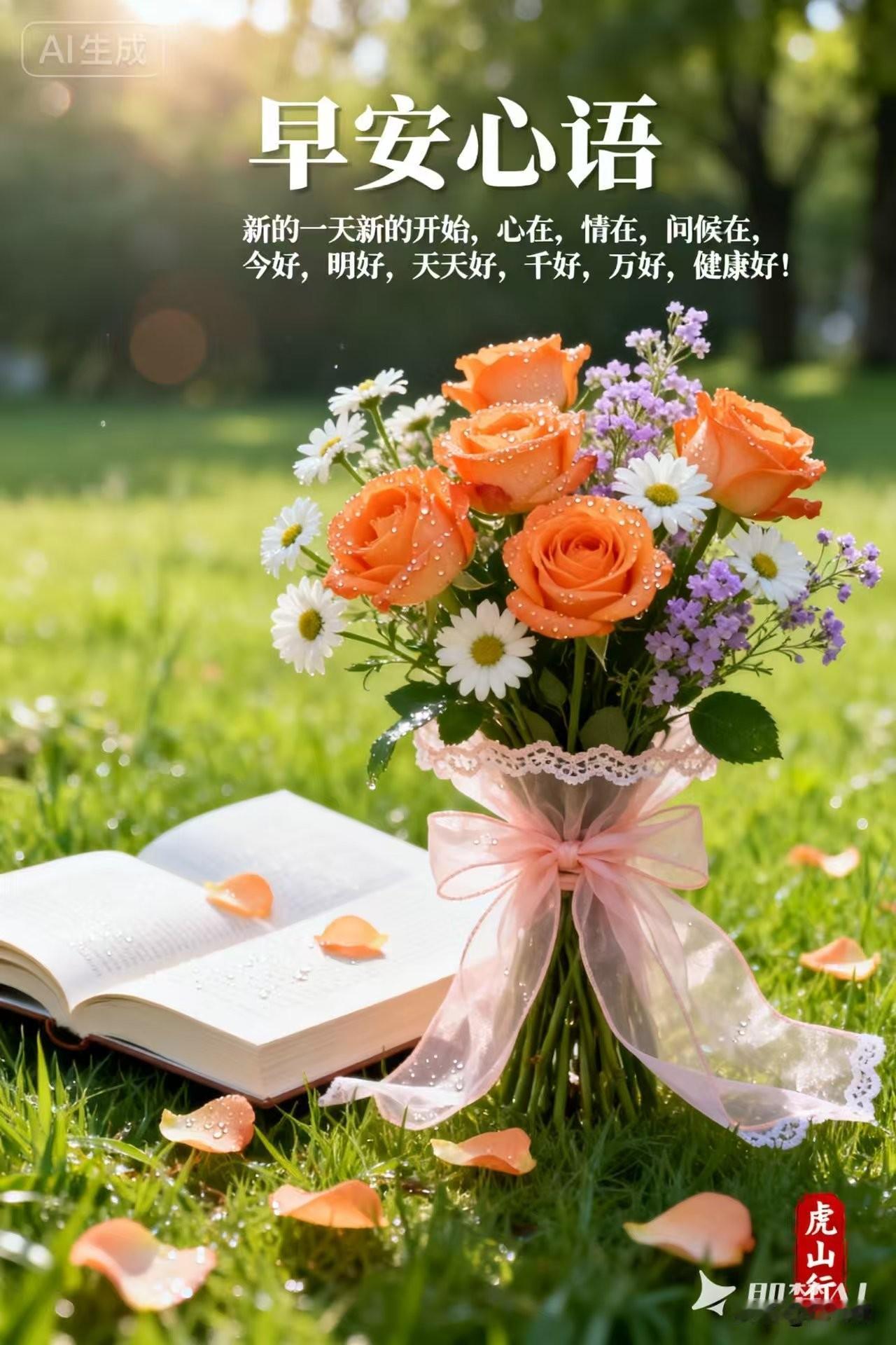 [比心]早安心语[比心]晨光破晓映轩窗，宿梦轻抛意气昂。宿雾渐消山色朗，朝霞