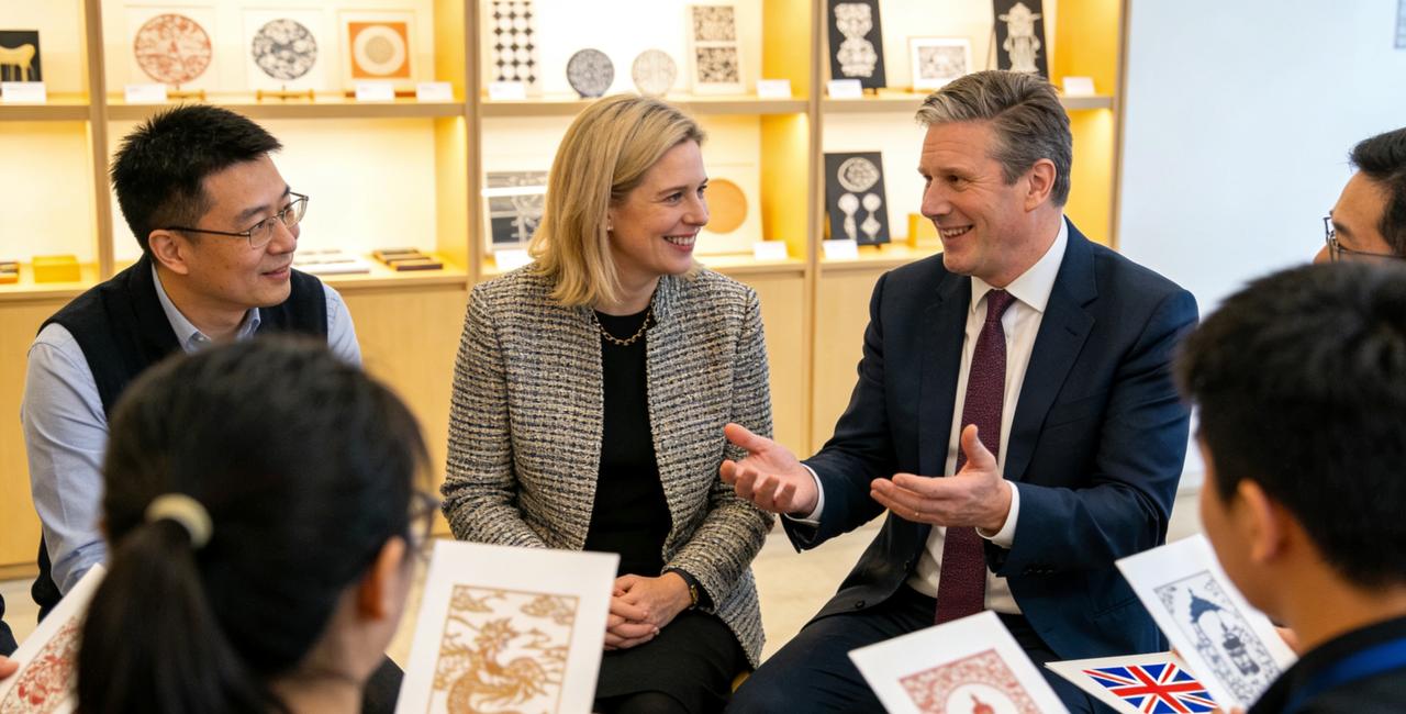 斯塔默沪上同框裴淳华！放弃商务论坛赴文化之约，中英互动藏三重深意1月31日