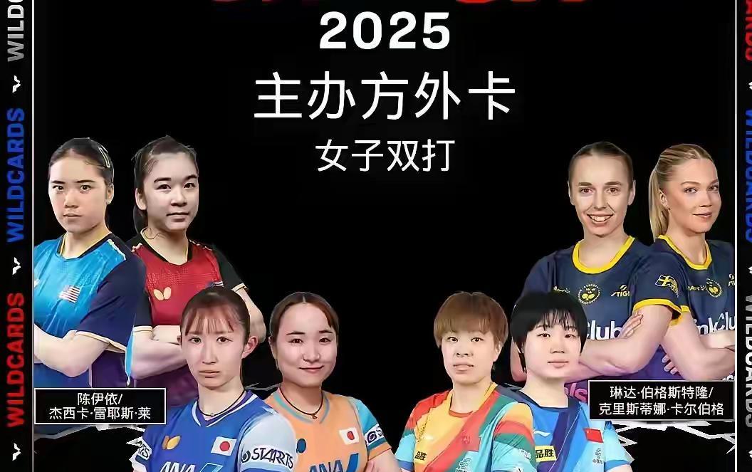 日本罕见搭档早田希那/伊藤美诚，早田希那/户上隼辅被主办方邀请持外卡参赛，伊藤美