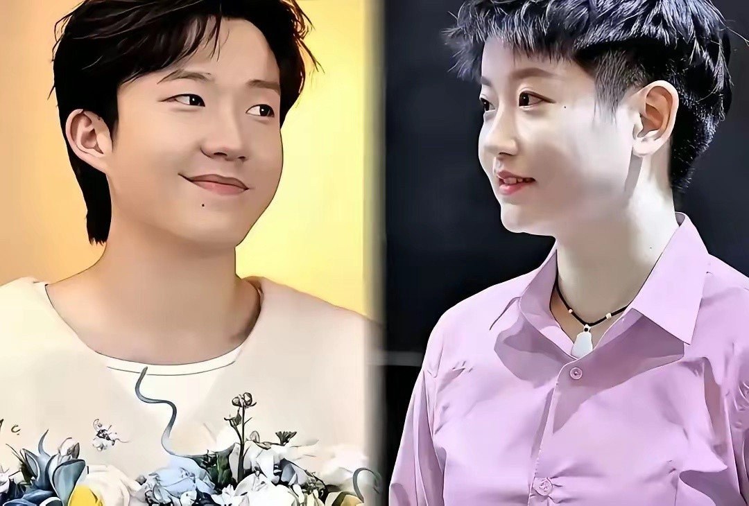 莎莎新烫的小卷毛一亮相，评论区直接炸锅！再一看她和头头捧着花并肩，网友直呼：这画