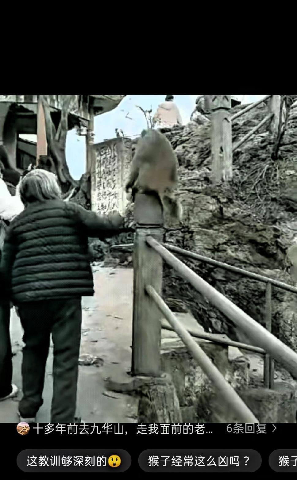 这个老太太手太欠！都这把年纪了，还不该稳重些吗？近日有视频显示，一位行