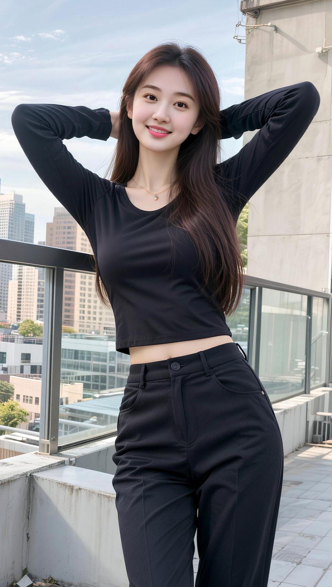 也许爱不是热情，也不是怀念，不过是岁月，年深月久成了生活的一部分。AI都市时尚风