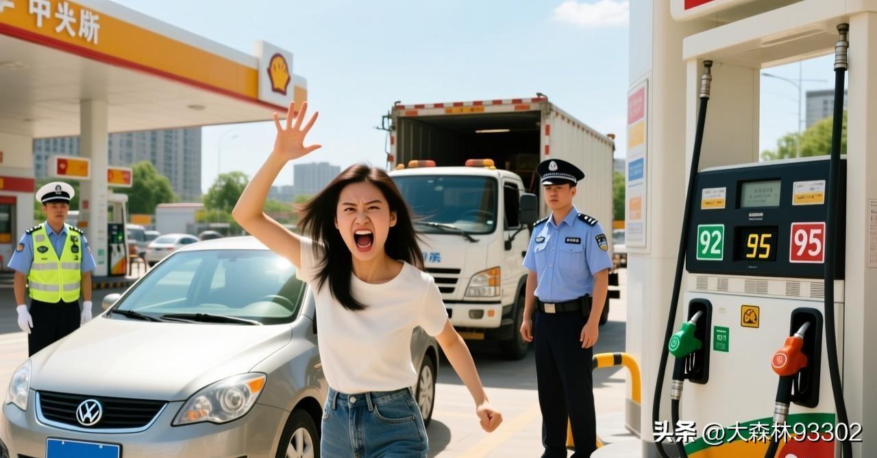 闺蜜的姐姐，开10来万的国产车，平时加92号油。一次去加油站，碰上个“迷糊”员工