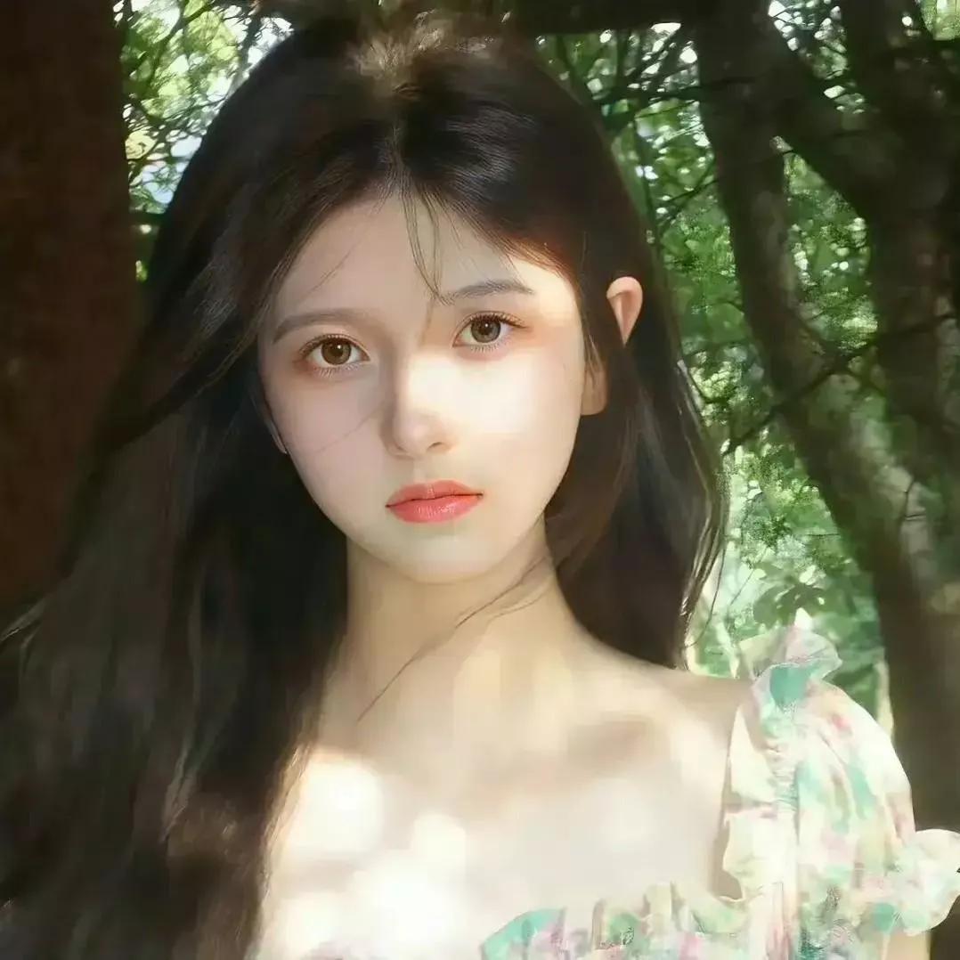 森林里的一抹温柔🌳✨秋日里的小温柔森林系美人林间温柔风森林治愈瞬间荒