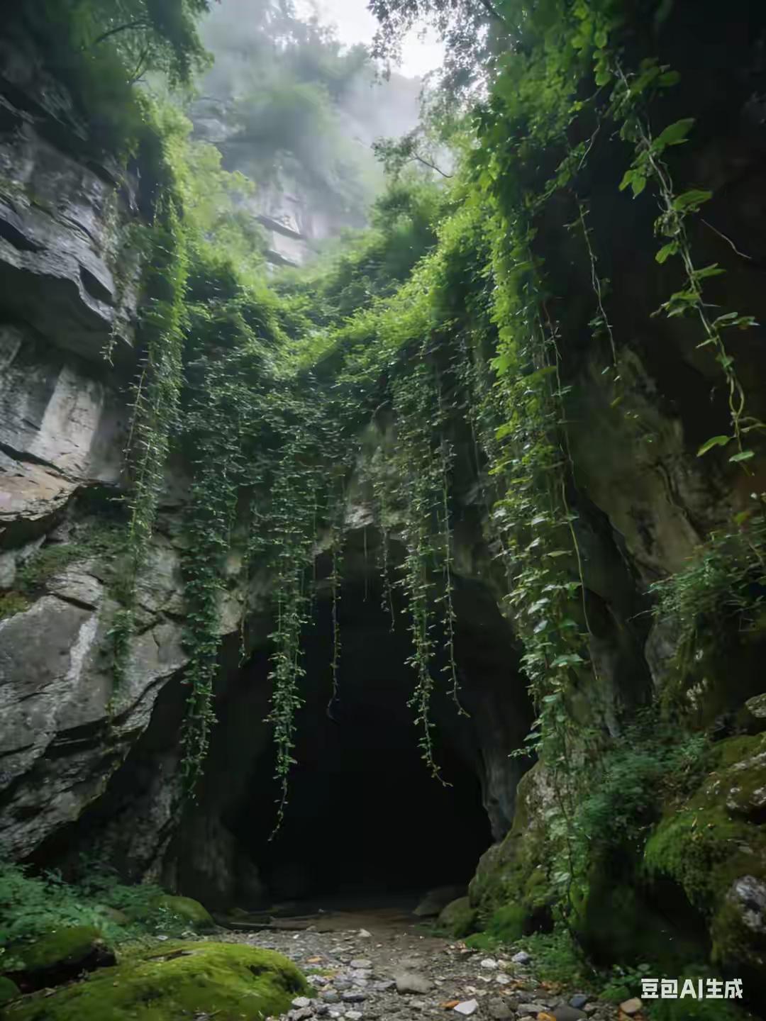 “广西山洞爆火：一脚踏进去，手机信号归零，人间喧嚣静音100%”1️⃣