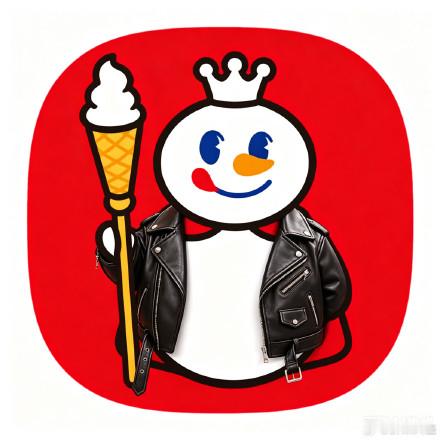蜜雪冰城上线大佬同款笑死，皮衣都穿上了。