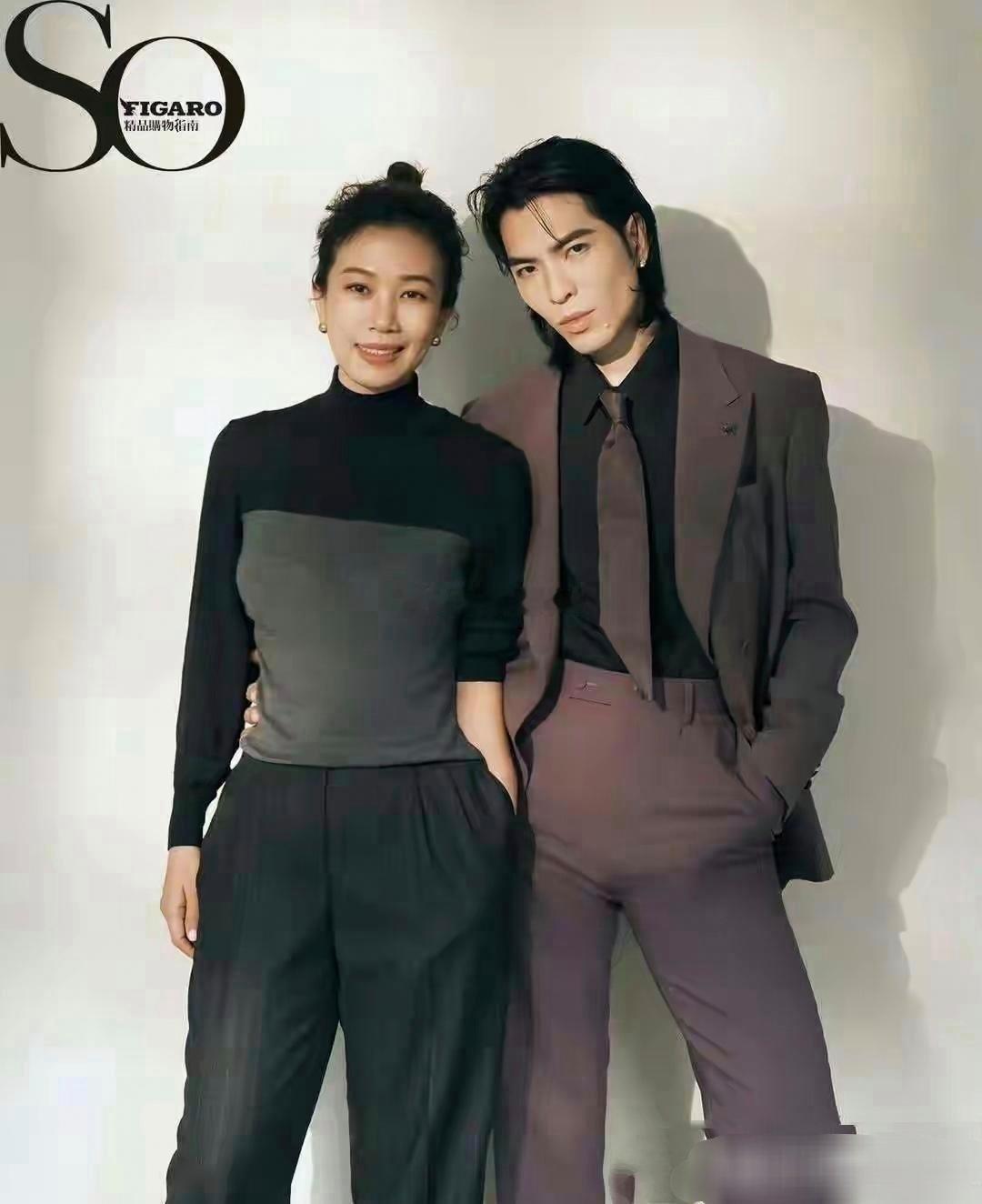 萧敬腾把大14岁的老婆养得真好，俩人最新杂志封面也太绝了！大他14岁的林有慧被他