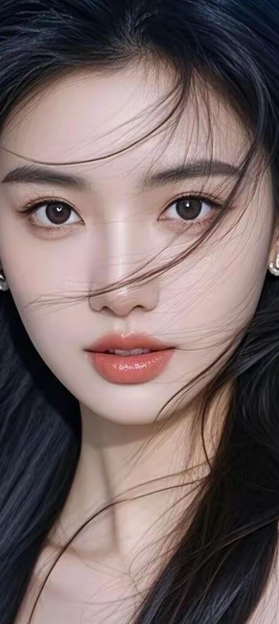 温柔甜美的少女，散发着自然的光彩