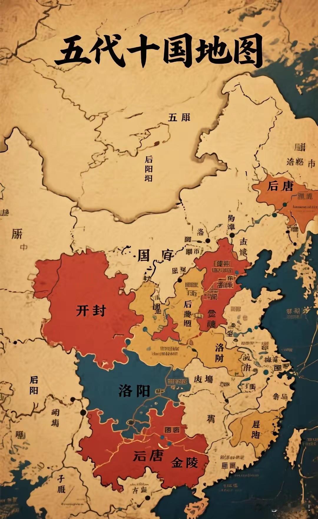 唐朝灭亡后宋朝建立前，有段72年的乱世，这就是五代十国！为啥叫五代十国，而非五朝