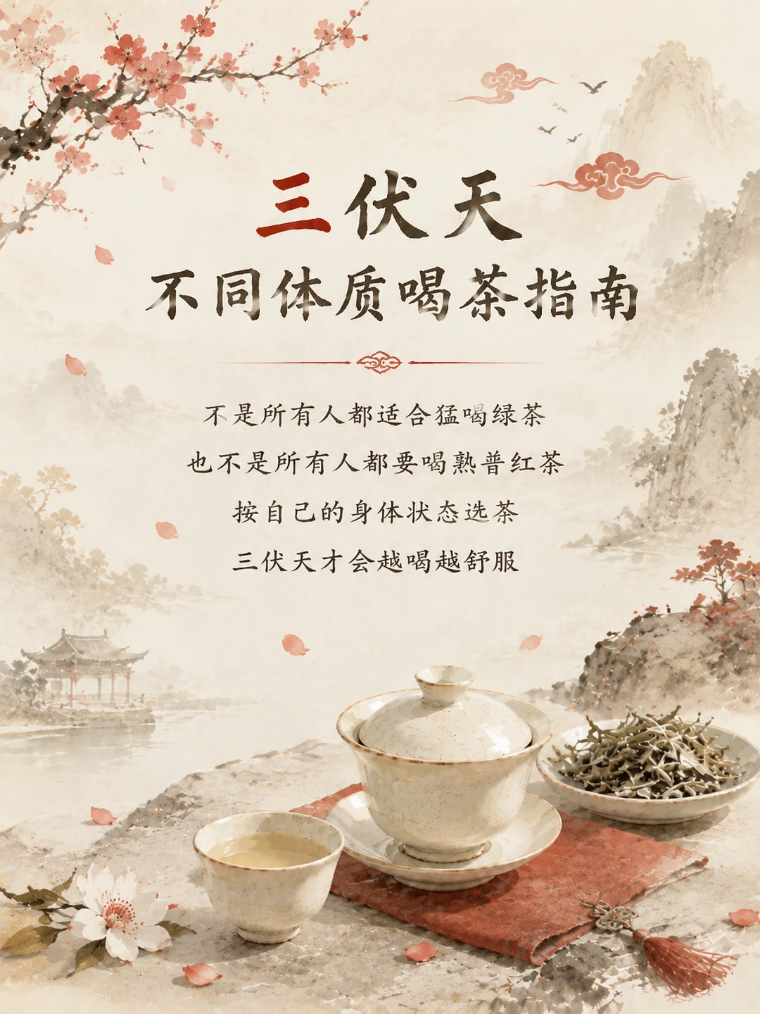 三伏天，不同体质喝什么茶？