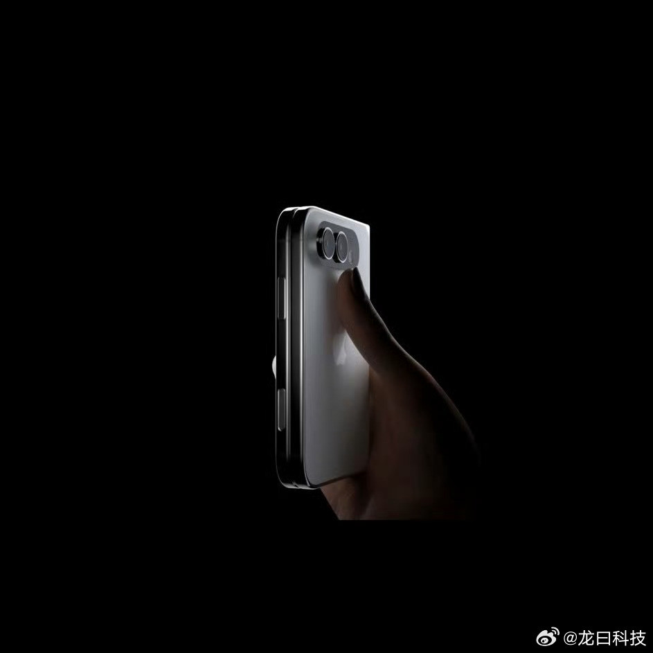 iPhoneFold再曝渲染图iPhoneFold的渲染图后置双摄的凸起比上个