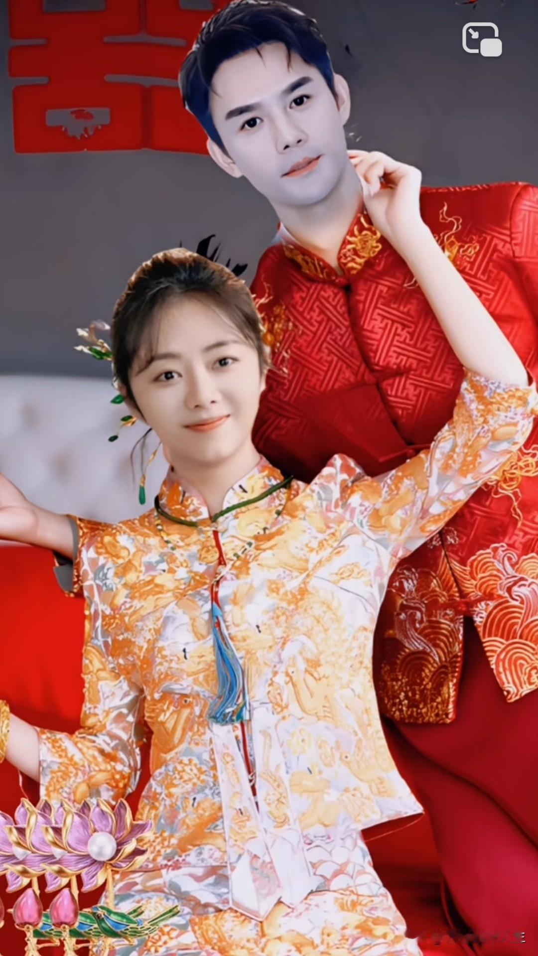 谭松韵王凯这组古风婚纱照也太仙了[捂脸哭]！婚纱照中式婚纱浪漫照明星🌹🌹