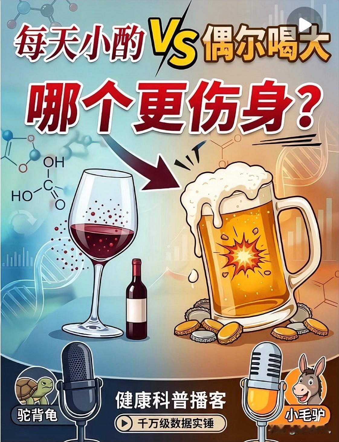 别再信“喝酒养生”的鬼话了真的别再觉得喝点酒对身体好啦！身边总有人说小酌