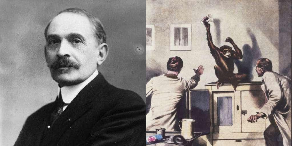 他执着于把猴睾丸移植到男性体内，1920年，一位74岁的老人自愿接受了实验，谁料