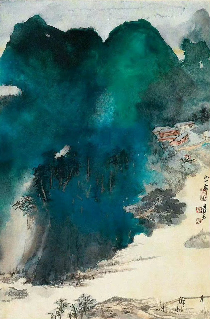 “张大千·泼彩欣赏…”​​​​