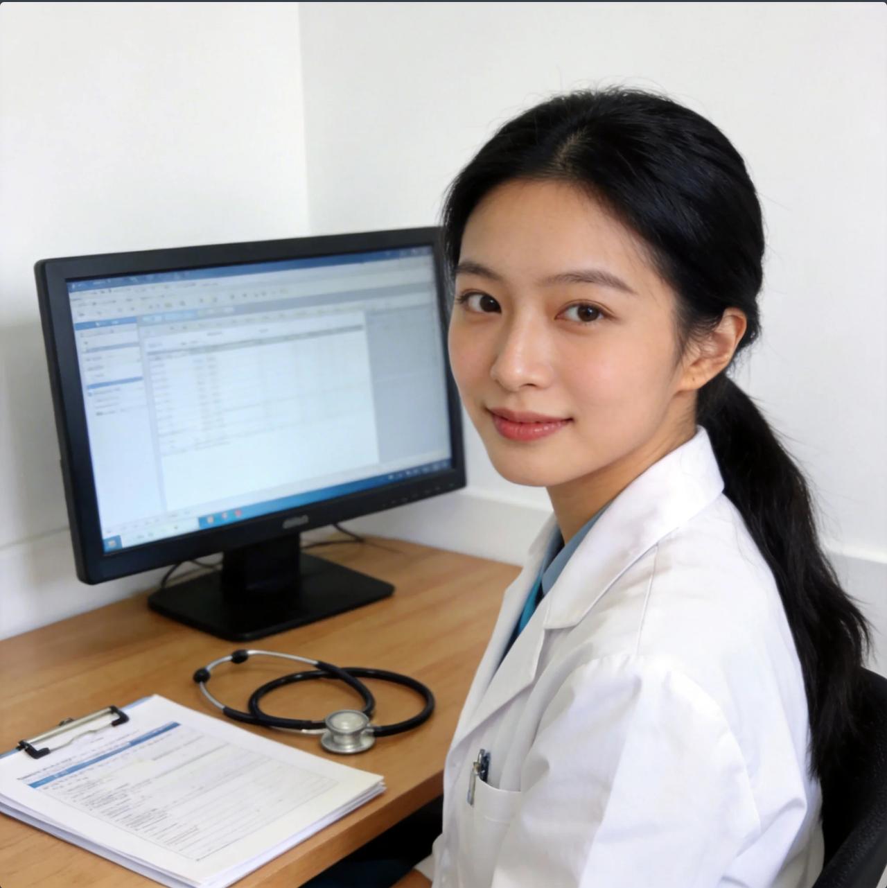 今天去医院看耳朵异响，进诊室后，女医生让我反锁门，然后耐心询问病情，查看耳道，看