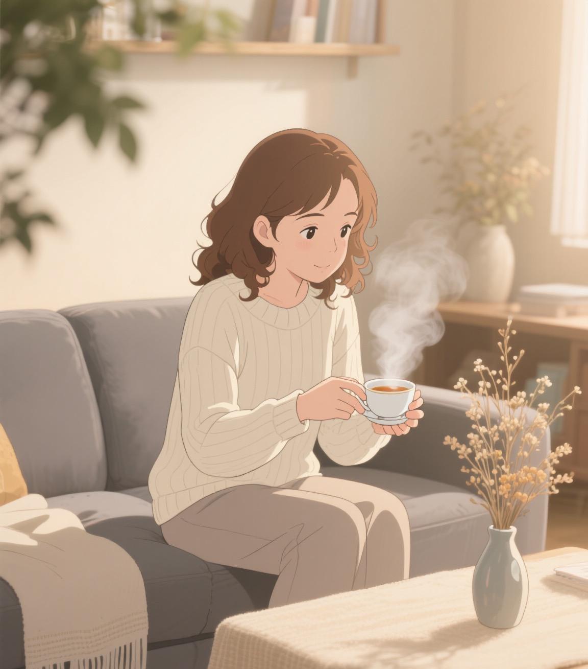她很烦恼，到底要不要生下这个孩子，一边是二婚老伴期待的眼神，一边是儿子儿媳不赞同