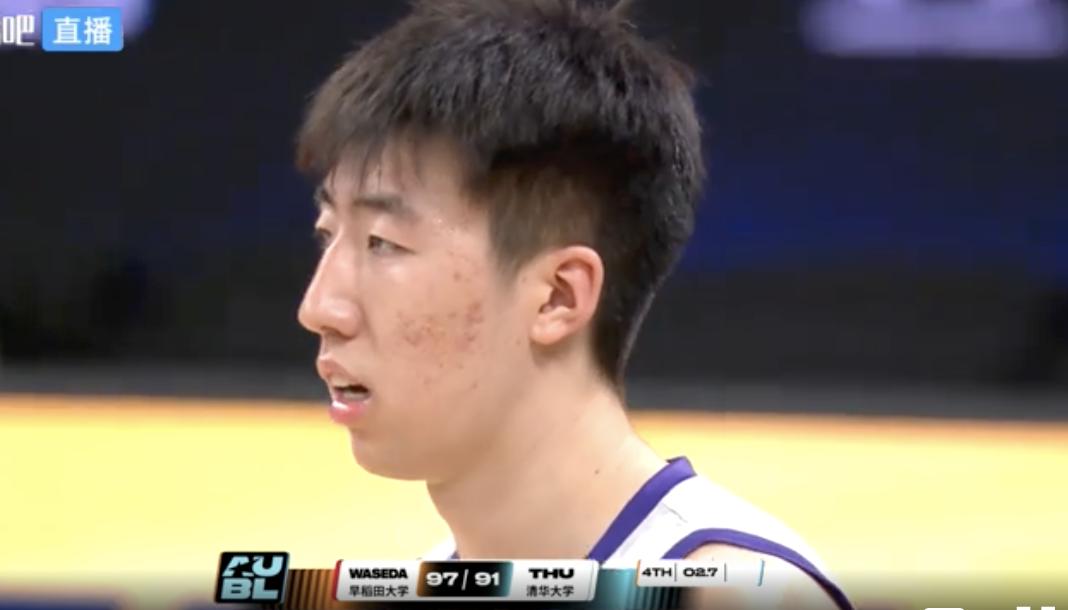 91:98，清华完败于日本早稻田。这场亚洲大学生篮球联赛的铜牌战，打得像金牌