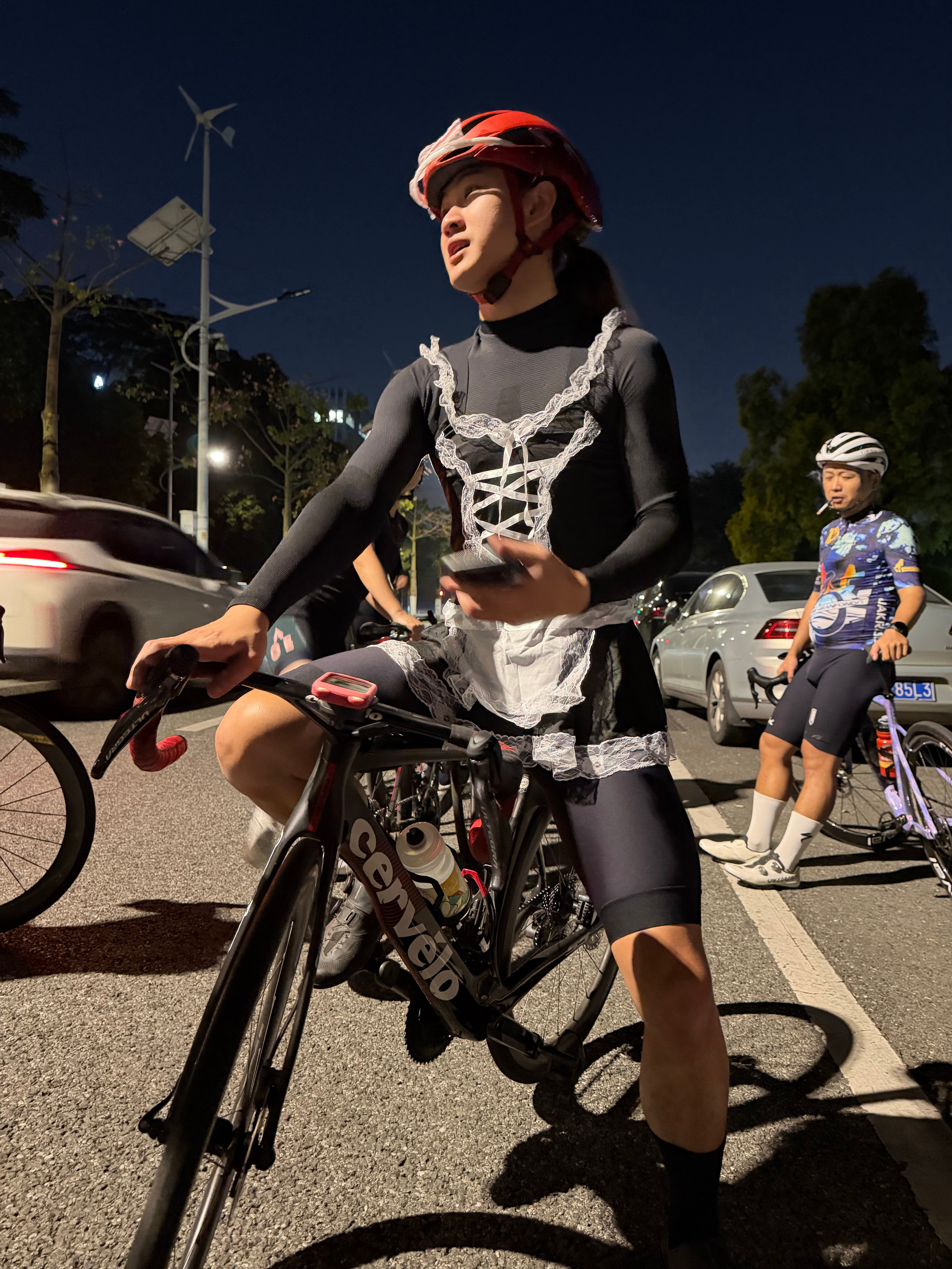 女骑说今晚不接受爽约，不然以后不跟我骑车了